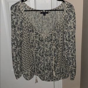 Floral American Eagle Top